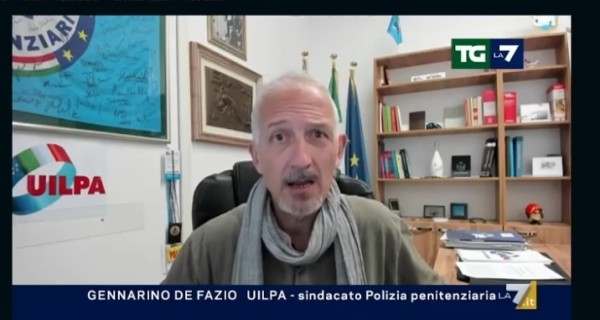 Emergenza carceri - La UILPA Polizia Penitenziaria al TG La7