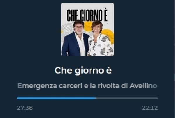 Emergenza carceri e la rivolta di Avellino - La UILPA PP a Radio 1 RAI