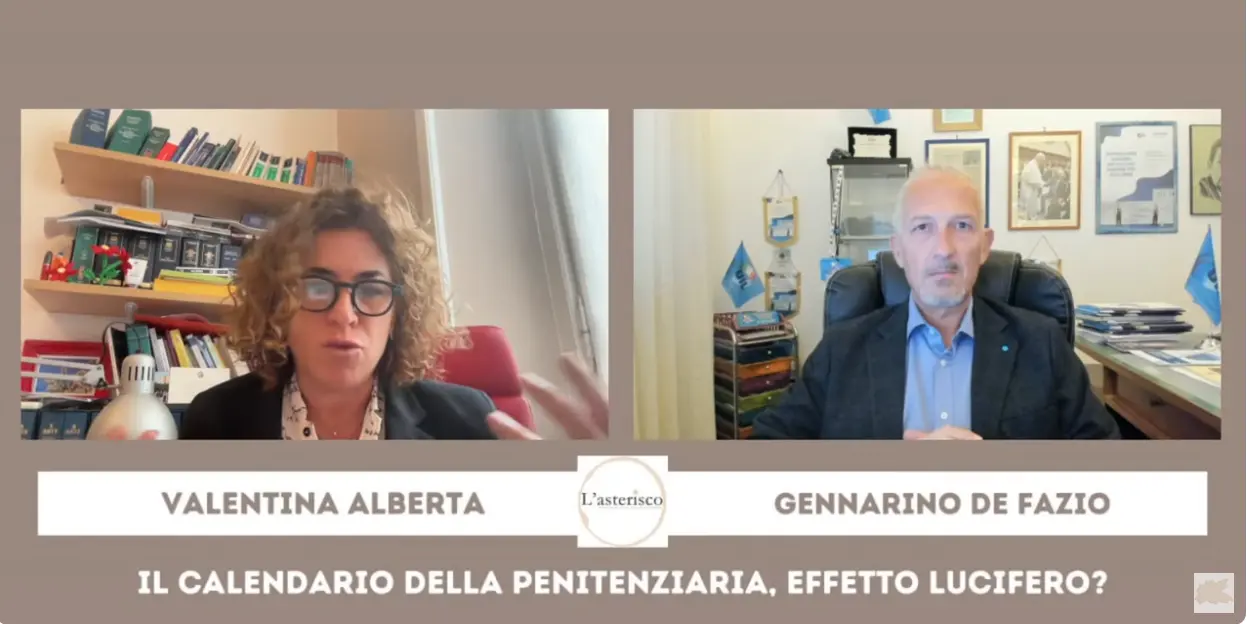 l'Asterisco - Il calendario della Penitenziaria - Intervista a De Fazio